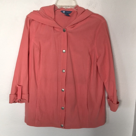 KORET LIGHT WEIGHT JACKET SIZE L PRETTY PEACH COLOR 🍑 - Picture 5 of 6